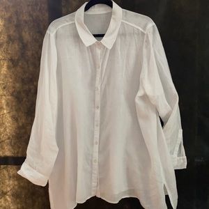 Eileen Fisher 100% organic linen top